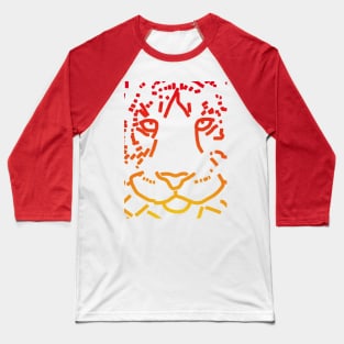 Red Tiger Face Baseball T-Shirt